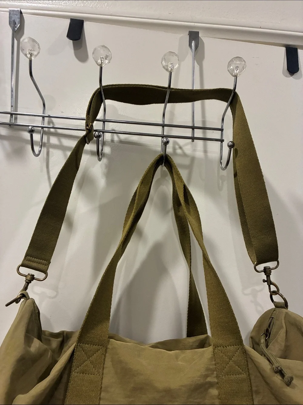 Universal Thread Olive Canvas Duffel Bag
